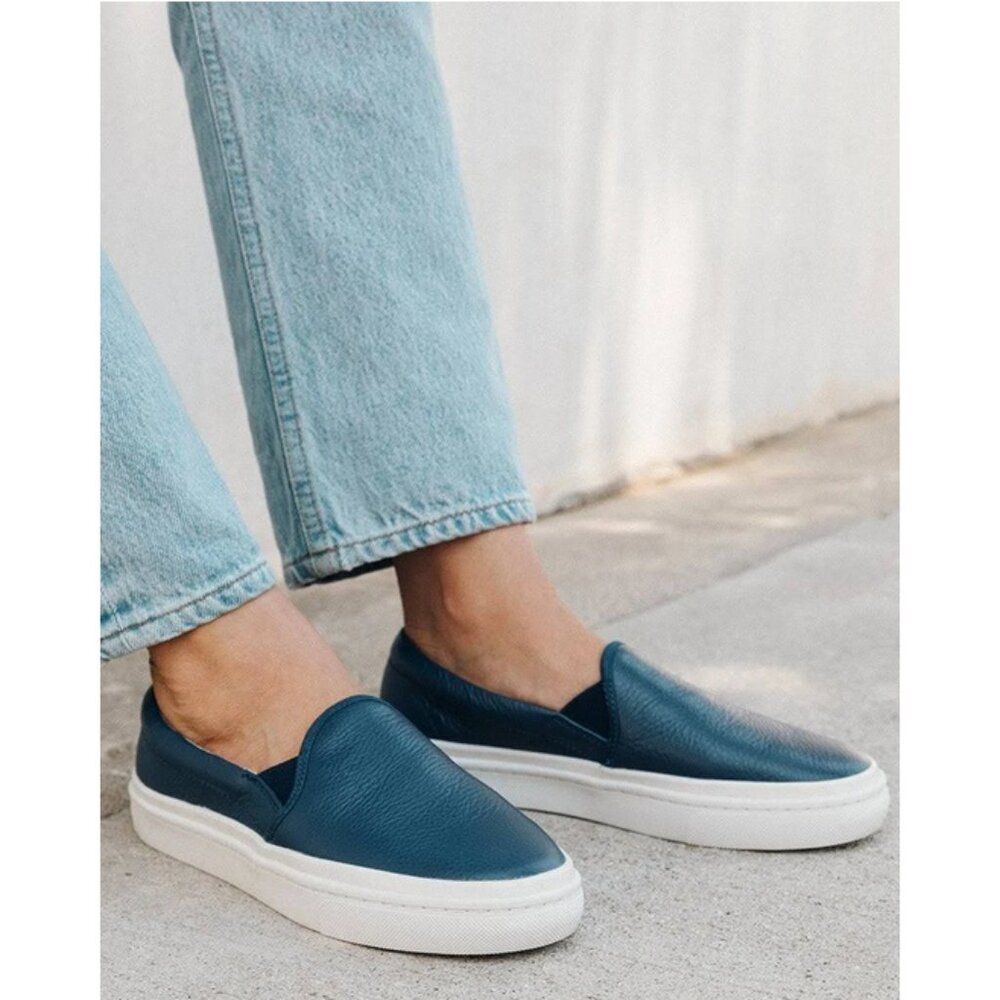 Soludos Sz.8 Navy Ibiza Slip On Sneaker